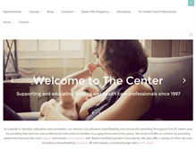 Tablet Screenshot of breastfeedingcenter.org